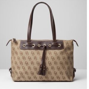 Dooney & Bourke Brown and Tan Tote Bag